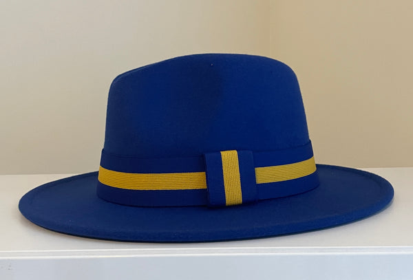 Solid Royal Blue Fedora