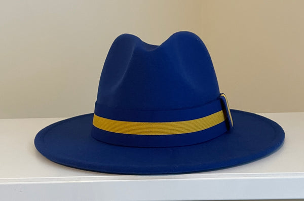 Solid Royal Blue Fedora