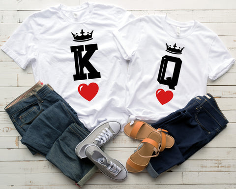 King and Queen Couple T-Shirts