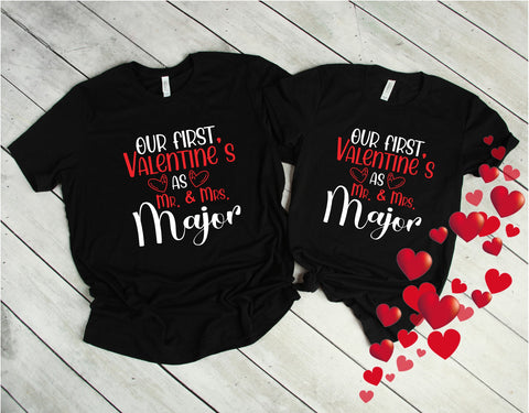 First Valentine's Couple T-Shirts