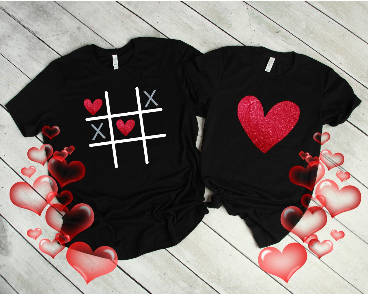 Tic Tac Toe Valentine's T-Shirts